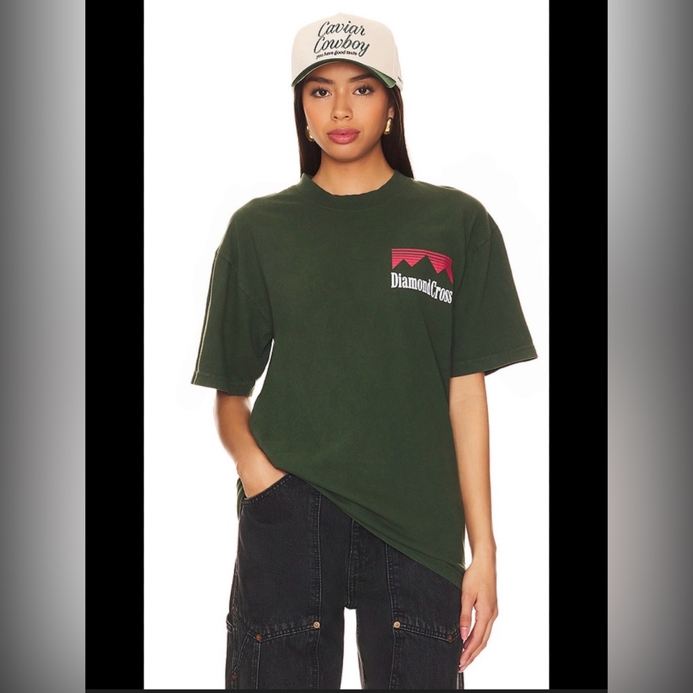Diamond Cross Green T-Shirt